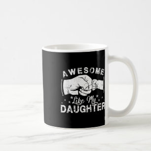 Som mina dottergåvor Manar Funny Fars dag Pappa 6 Kaffemugg