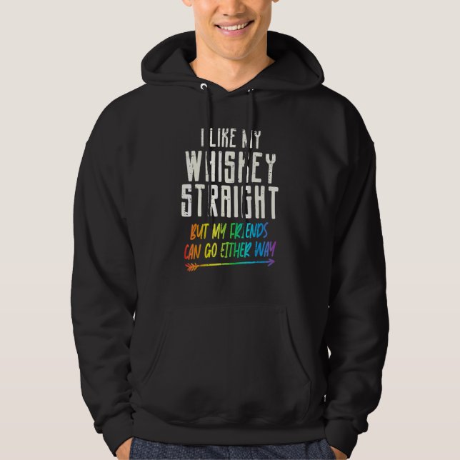Som mina Raka vänner Lgbtq Gay pride P Hoodie (Framsida)