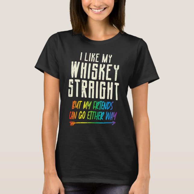 Som mina Raka vänner Lgbtq Gay pride P T Shirt (Framsida)