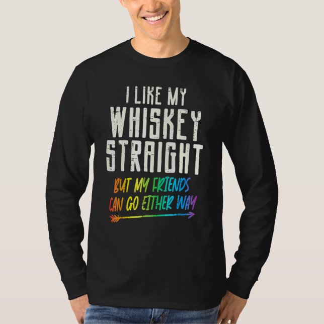 Som mina Raka vänner Lgbtq Gay pride P T Shirt (Framsida)