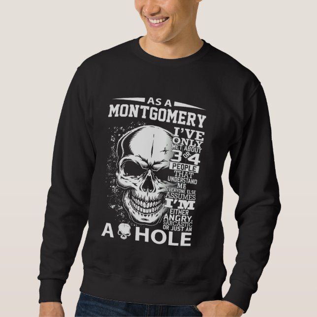 Som Montgomery har jag bara träffat ungefär 3 elle Lång Ärmad Tröja (Framsida)