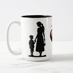 Som Mor som Son Silhouette 15 oz Mugg