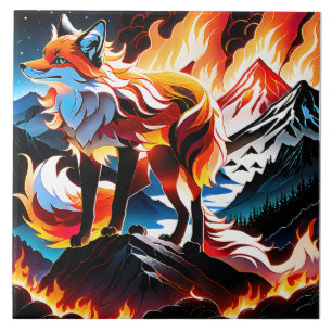 Som morgonens hetta sol värmer hennes ansikte, kakelplatta