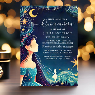 Som Mörk Roligt Star Prom Starry Night Himmel Quin Inbjudningar