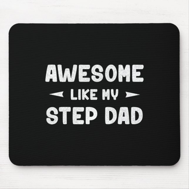 Som My Step Pappa Funny Fars dag Gift Kids Young Musmatta (Framsidan)