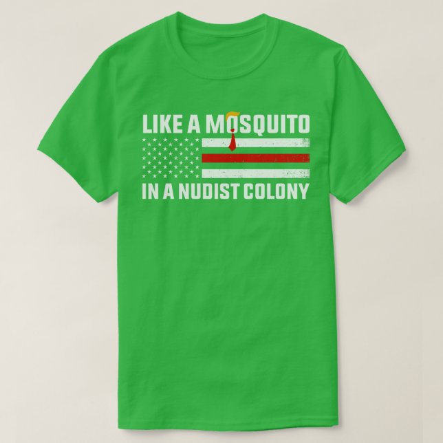 Som myggor i en nudiskoloni t shirt (Design framsida)