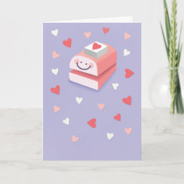 Som om du Slår Valentine Card i Hål Anteckningskort
