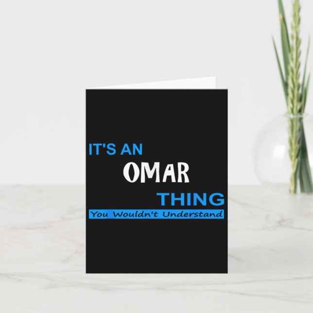 Som Omar Sak skulle du förstå.. Kort (Framsida)