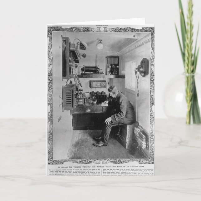 Som ombord det skeppsbrutna "Titanic ", Kort (Framsida)