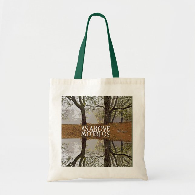 Som över så nedanför totebag tygkasse (Framsidan)