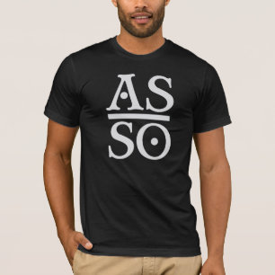 Som över, så nedanför utslagsplats - mörk t-shirt