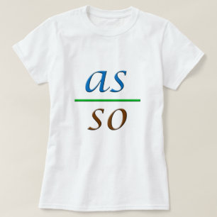som över så nedanfört t shirt