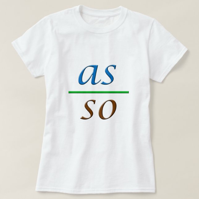 som över så nedanfört t shirt (Design framsida)