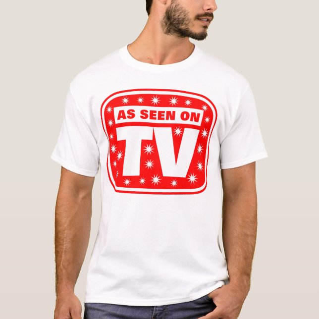 Som på TV - CH 2 med Snö-stjärnor T-shirt (Framsida)