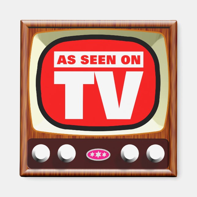 Som på TV - Retro TV Magnet (Framsidan)