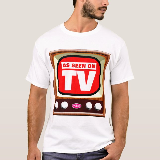 Som på TV - Retro TV Tee Shirt (Framsida)
