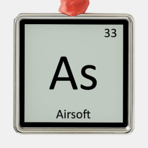 Som - Periodiskt bord för Airsoft sportkemi Julgransprydnad Metall