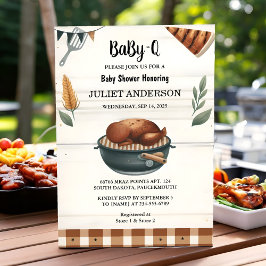 Som "Play Babyq Roligt Food Steak Beef Bbq Baby Sh Inbjudningar