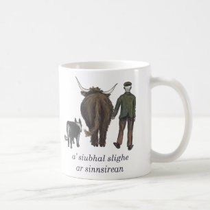 som reser väg till våra förfäder i gaeliska kaffemugg