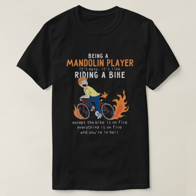Som Riding Bike Cyclist Funny T Shirt (Design framsida)