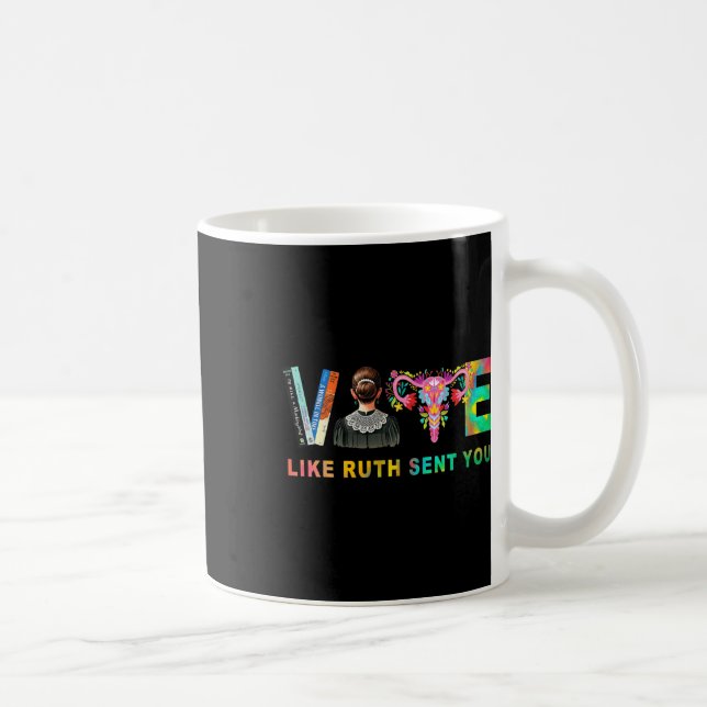 Som Ruth skickade dig en kvinnlig röstinspiration Kaffemugg (Höger)