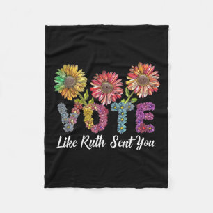 Som Ruth skickade dig Shirt Uterus Feminist LGBT f Fleecefilt