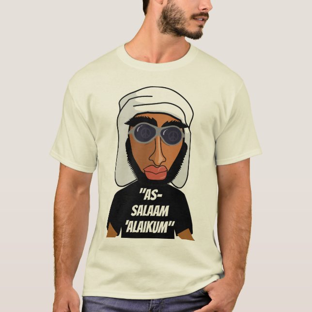 "Som-Salaam-Alaikum" chic schejkpersonlig Tee (Framsida)