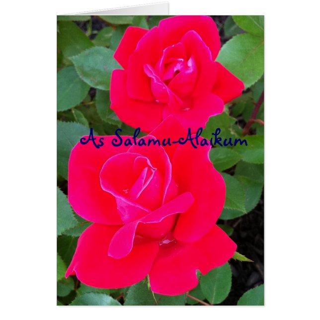 Som Salamu-Alaikum-kort Hälsningskort (Framsidan)