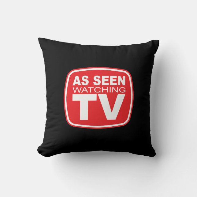 Som Seen tittar på TV Kudde (Framsida)