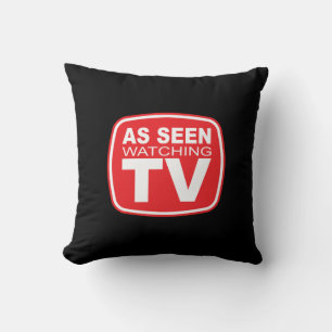 Som sett när du tittar på TV Kudde