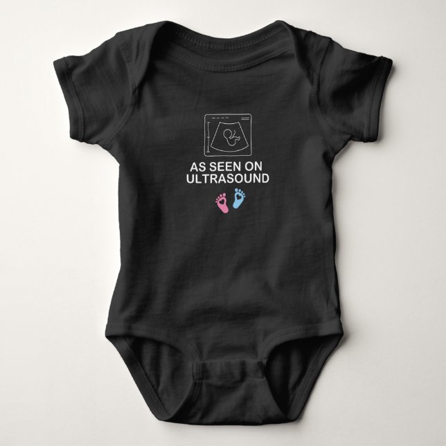 Som sett på ultraljud, baby Gåva original baby, ny T Shirt (Framsida)