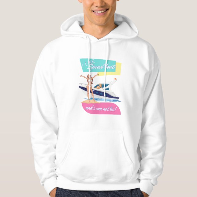som snabbbåt hoodie (Framsida)