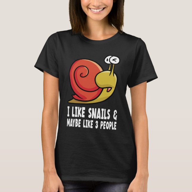 som sniglar med snigel t shirt (Framsida)