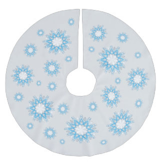 Som Snö flyger Julgransmatta Borstad Polyester