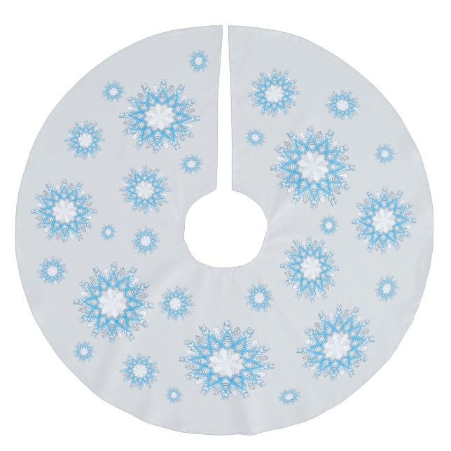 Som Snö flyger Julgransmatta Borstad Polyester (Framsidan)