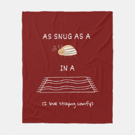 Som snus som kryp i en matta-idiom fleecefilt