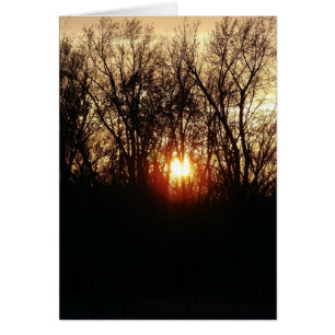 Som Sol sätter Hälsningskort