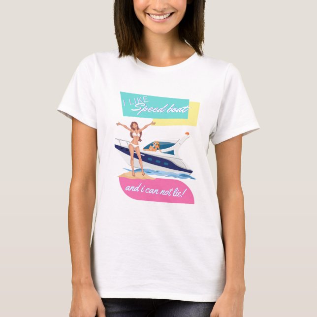 som speedbåt  t shirt (Framsida)