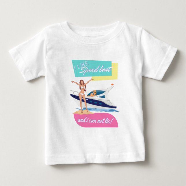 som speedbåt  t shirt (Framsida)