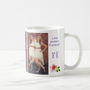 Som systrar för 2 BFF anpassar Namn Kaffemugg