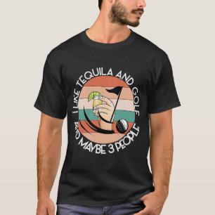 SOM TEQUILA OCH GOLF OCH MAYBE 3 FOLK Grönt Dri T Shirt