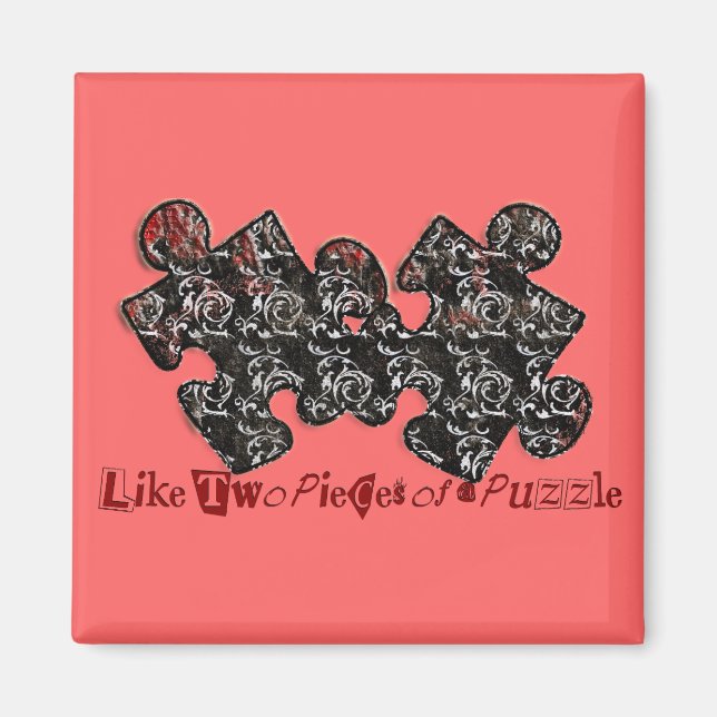 Som två Biet av ett pussel Magnet (Framsidan)