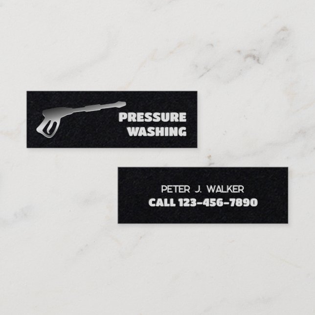 🚗 💨 som Tvättar premium Mini Visitkort (Fram/baksida)