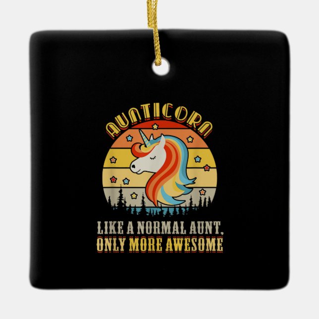 Som vanligt moster är det bara mer fantastisk aunt julgransprydnad keramik (Framsida)