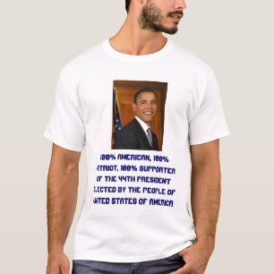 som-vara-barack-obama 100% amerikan, Patrio 100% T-shirt