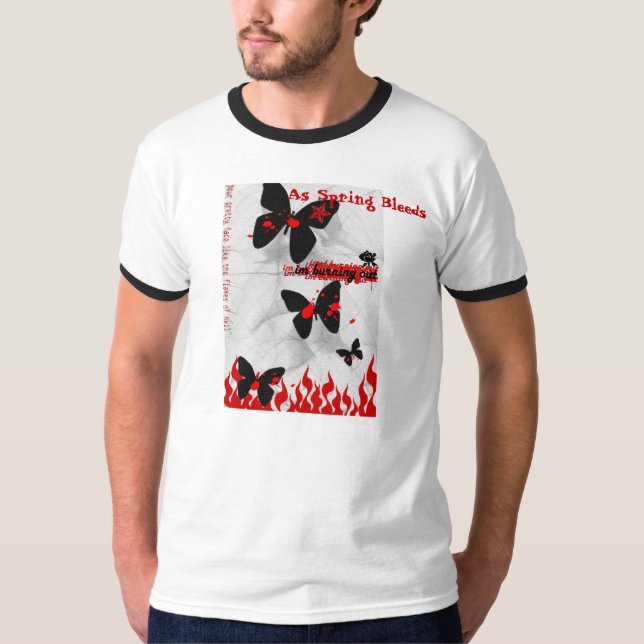 Som våren blöder grabbringerutslagsplatsen t shirt (Framsida)