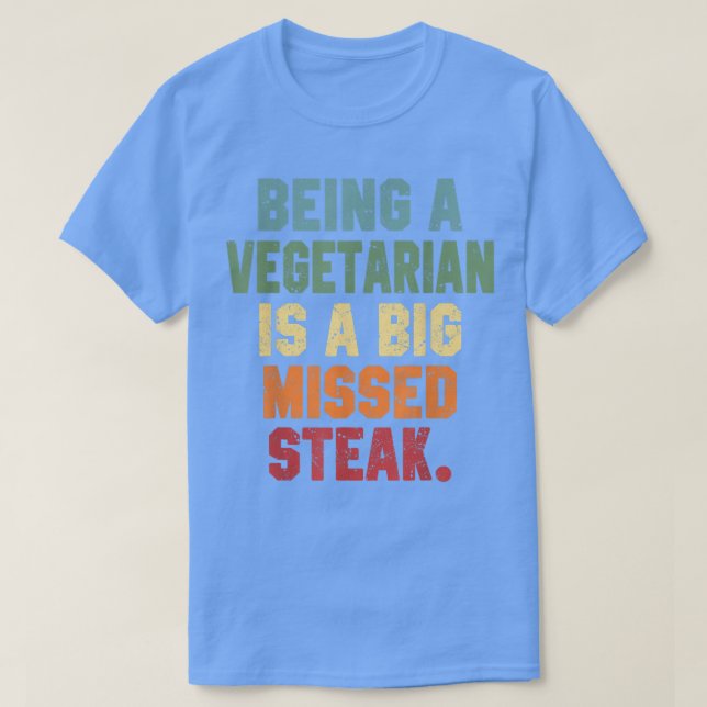 Som vegetarian Kött Pappa Joke Grilling Funny Gr T Shirt (Design framsida)