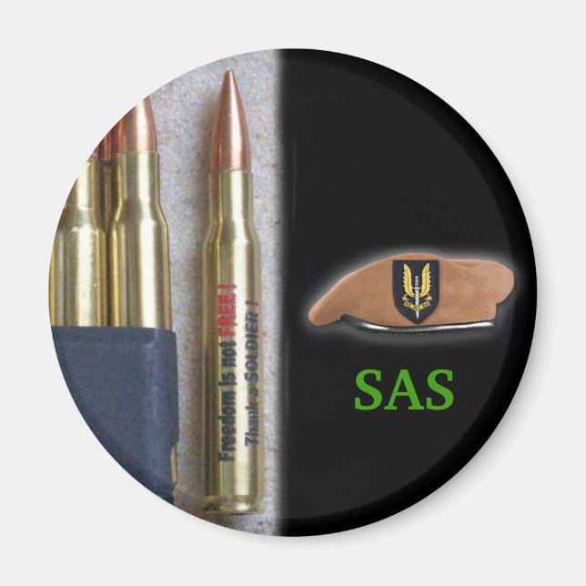 som veteran krig royal armé navy iraq nam magnet (Framsidan)