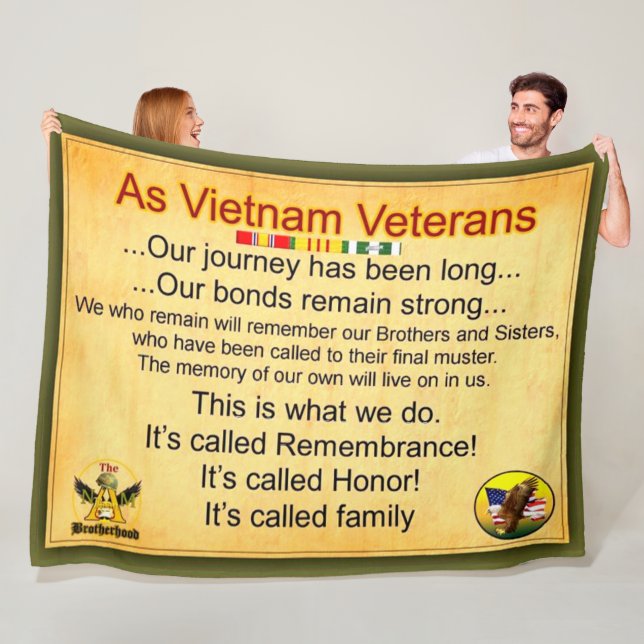 SOM VIETNAM VETERANS FLEECEFILT (På plats)