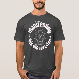 som visar denna dissertering av vit brev 2 t shirt